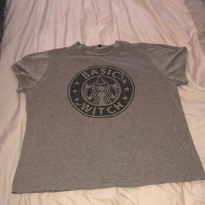 Basic Witch T-shirt Starbucks Style Logo 3X
